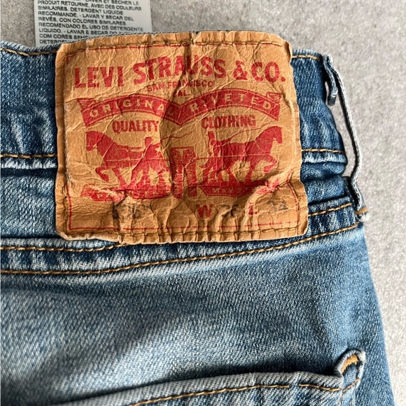 [W36L34]Levi's 505 Light Blue Straight Men's Jeans - Picture 4 of 8